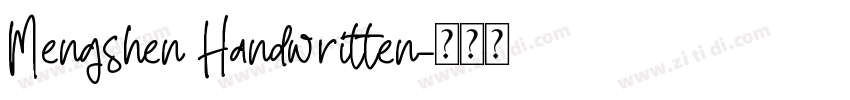 Mengshen Handwritten字体转换